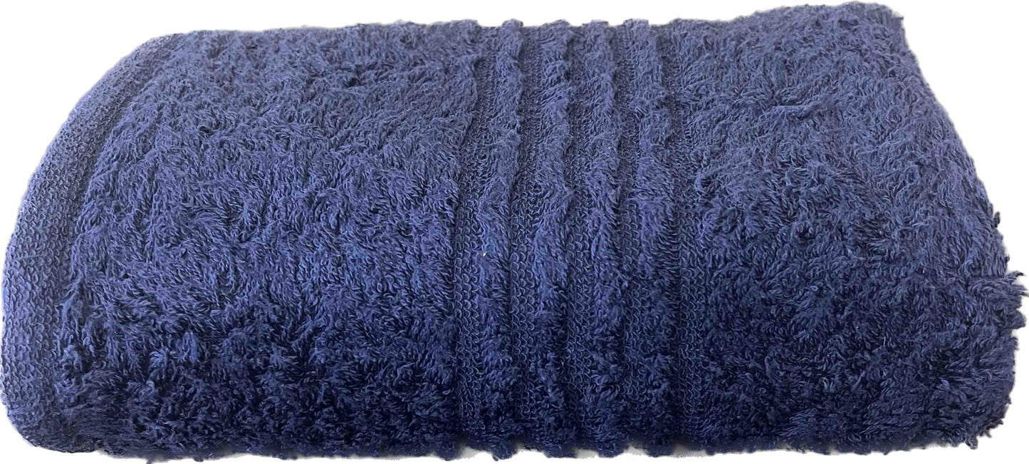 snag free snag proof bath towel navy