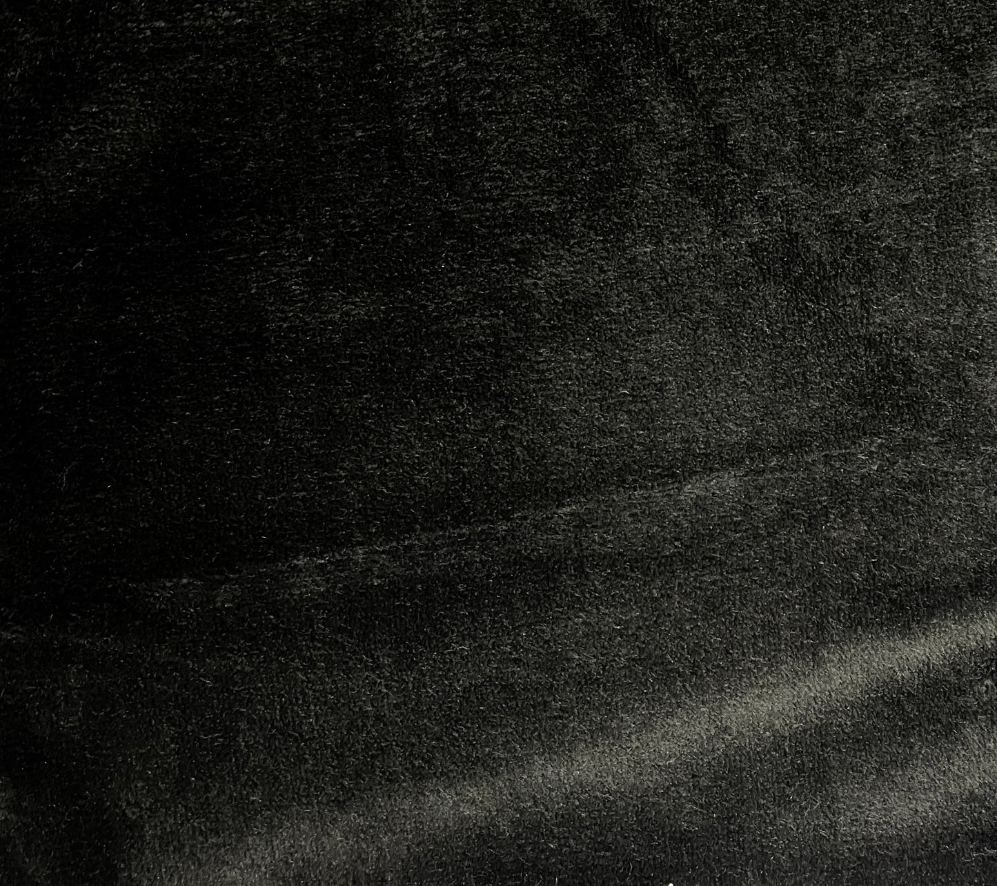 black colour luxe fleece blanket or throw swatch