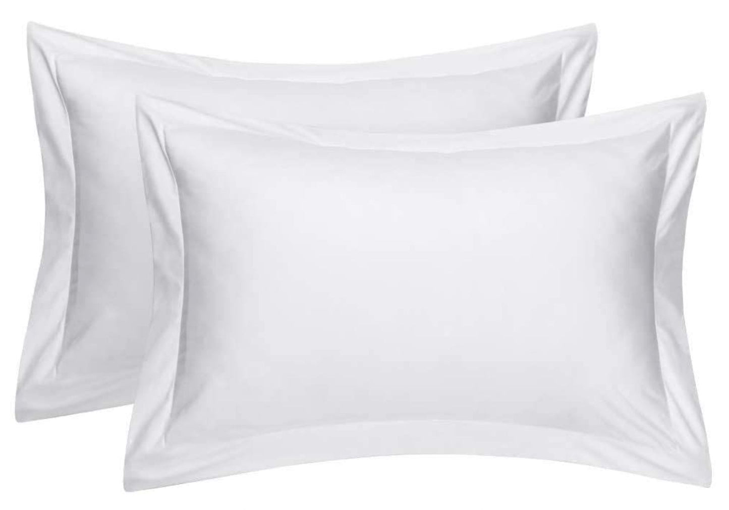 pillowcases oxford style 2pack white polycotton cotton
