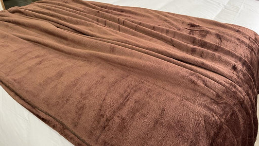 blanket throw coffee luxe fleece