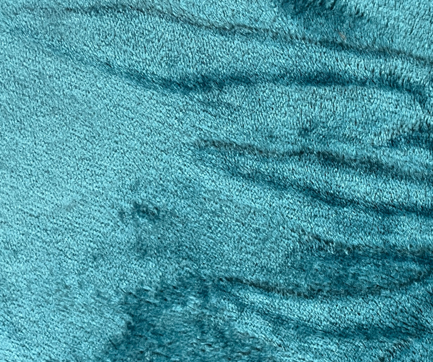 teal  colour luxe fleece blanket or throw swatch